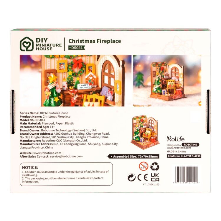 Rolife Christmas Fireplace Kit DS041