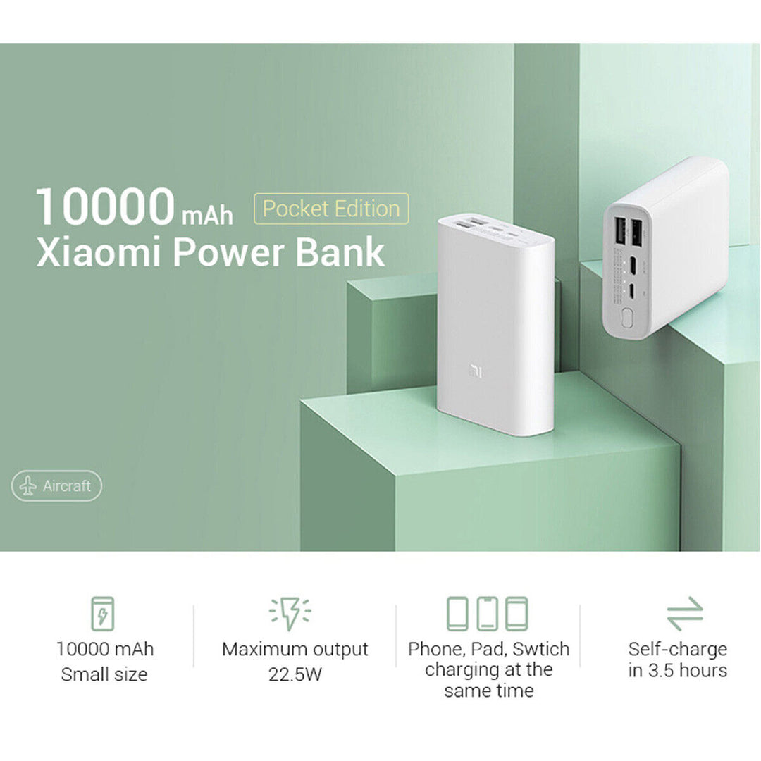 Xiaomi Power Bank 10000mAh 22.5w Pocket Version Mini Portable Charger