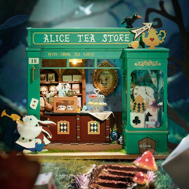 Rolife Alice's Tea Store DIY Miniature House Kit DG156