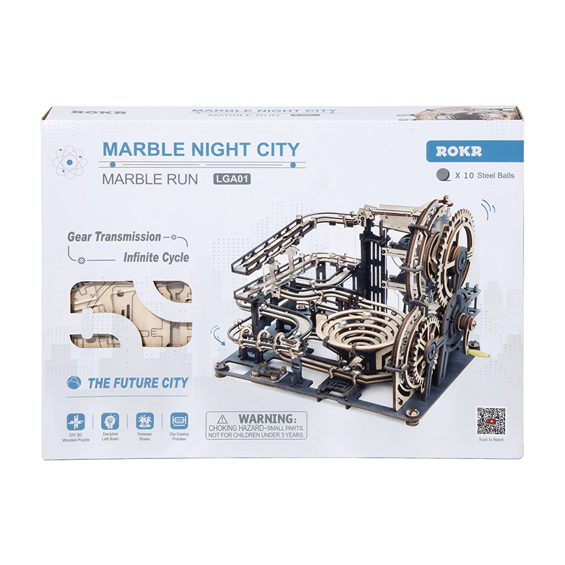 ROKR Marble Night City LGA01 Marble Run