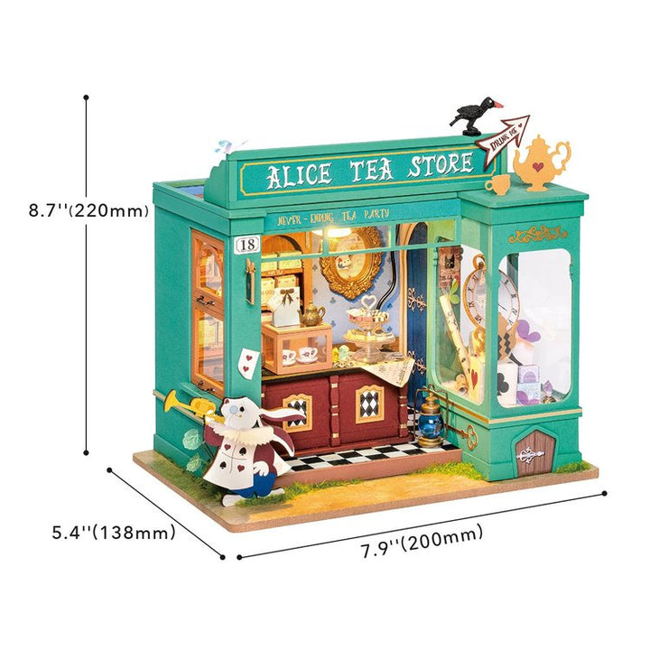 Rolife Alice's Tea Store DIY Miniature House Kit DG156